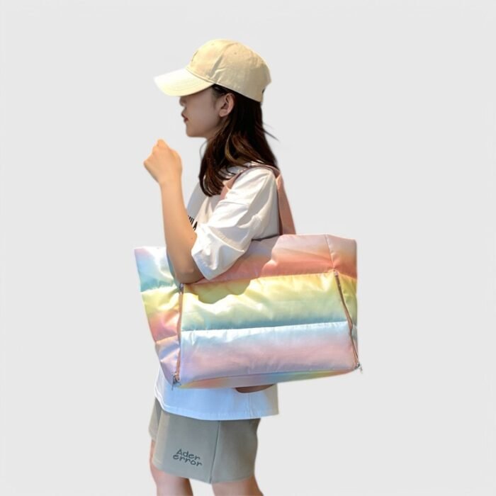 Unisex Waterproof Travel Backpack Puffer Tote Bag - Image 10