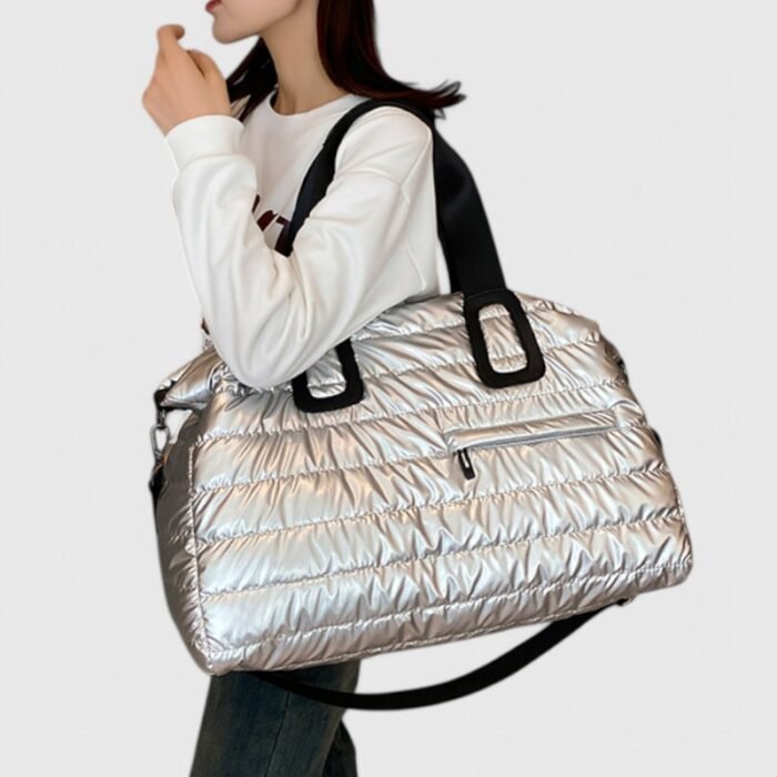 Oxford Travel Duffel Puffer Tote Bag – Waterproof Gym & Weekend Bag - Image 9