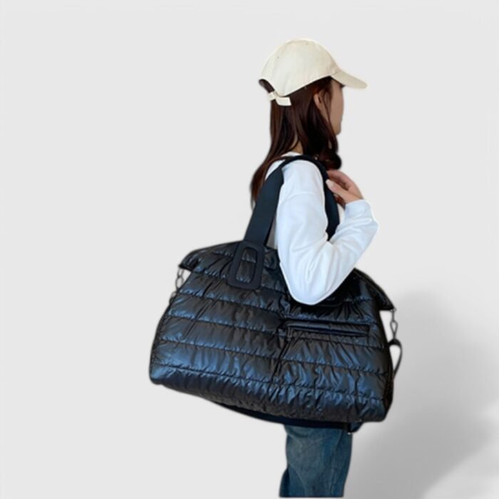 Oxford Travel Duffel Puffer Tote Bag – Waterproof Gym & Weekend Bag - Image 13