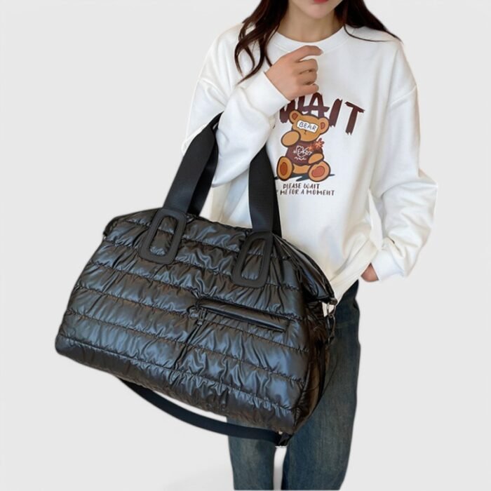 Oxford Travel Duffel Puffer Tote Bag – Waterproof Gym & Weekend Bag - Image 14