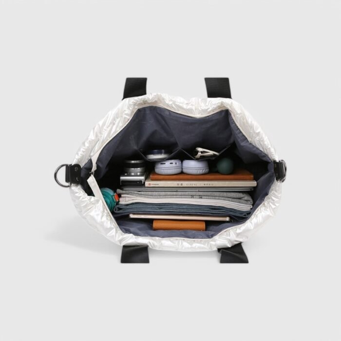 Oxford Travel Duffel Puffer Tote Bag – Waterproof Gym & Weekend Bag - Image 8