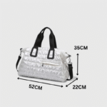 Oxford Travel Duffel Puffer Tote Bag – Waterproof Gym & Weekend Bag - Image 7