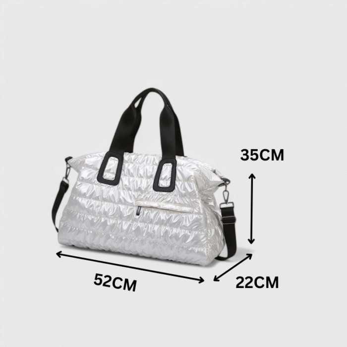 Oxford Travel Duffel Puffer Tote Bag – Waterproof Gym & Weekend Bag - Image 7