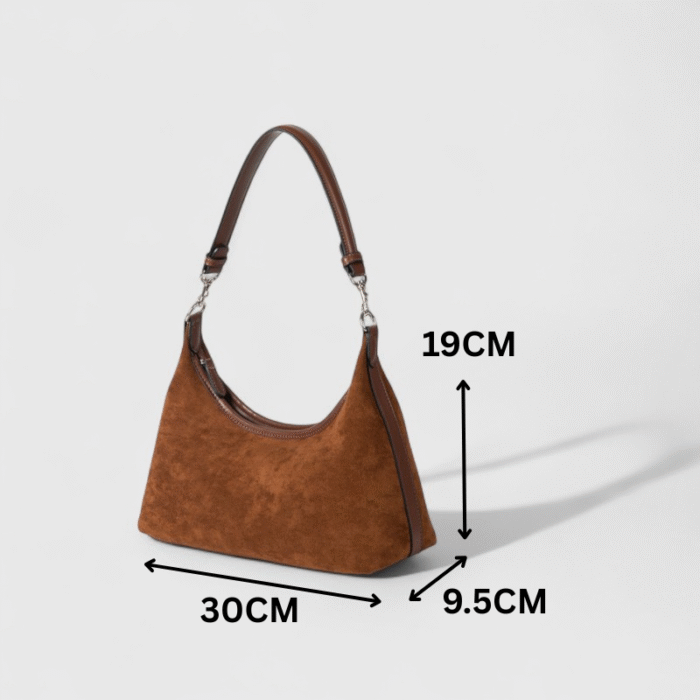 Dumpling Cozy Suede Shoulder Bag - Image 5