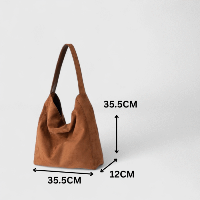 Global Trend Soft Suede Shoulder Bag with Mobile Pocket for Casual Outings - Image 5