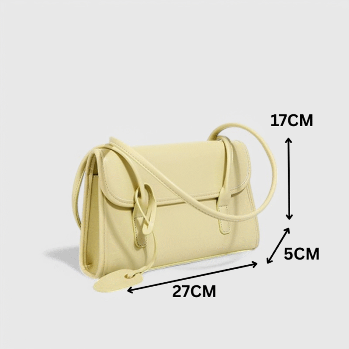 BoldSquare Leather Fancy Shoulder Bag with Single Shoulder Strap - Image 7