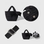 Winter Trendy Oval Mini Tote Bag with Inner Zipper Pocket - Image 7