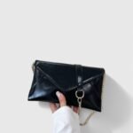 PU Chain Envelope Mini Tote Bag - Image 4