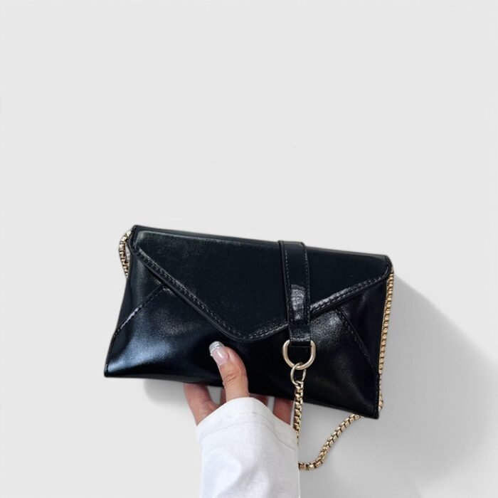 PU Chain Envelope Mini Tote Bag - Image 4