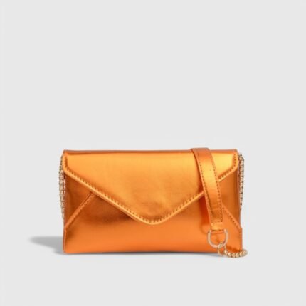 PU Chain Envelope Mini Tote Bag