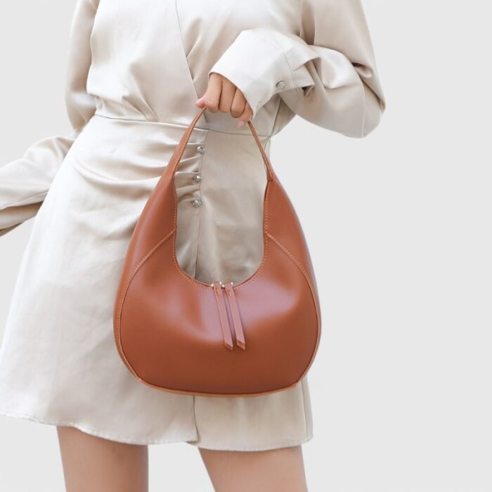 Rounded Shell Fancy Shoulder Bag for Daily Outfits - Image 14