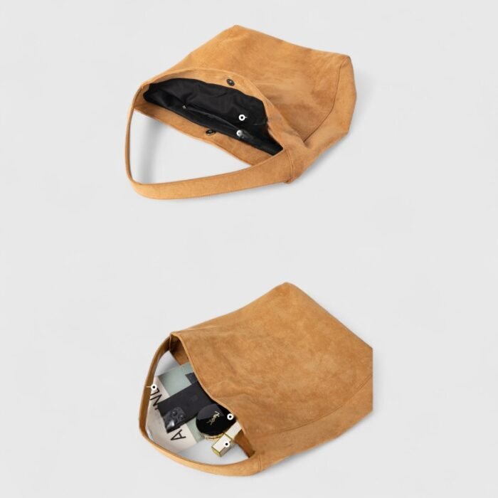 Global Trend Soft Suede Shoulder Bag with Mobile Pocket for Casual Outings - Image 13