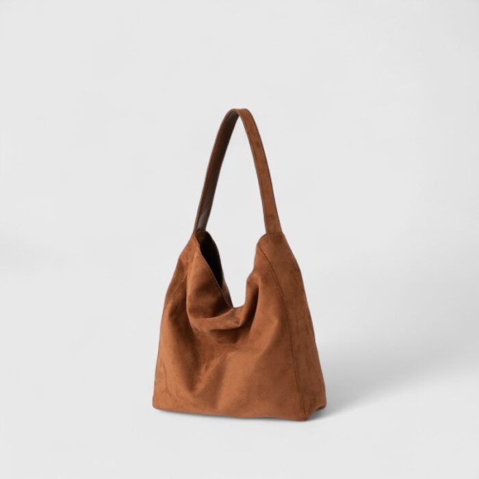 Global Trend Soft Suede Shoulder Bag with Mobile Pocket for Casual Outings - Image 9