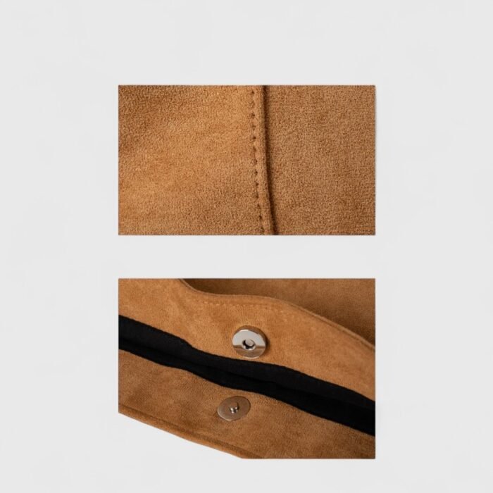 Global Trend Soft Suede Shoulder Bag with Mobile Pocket for Casual Outings - Image 11