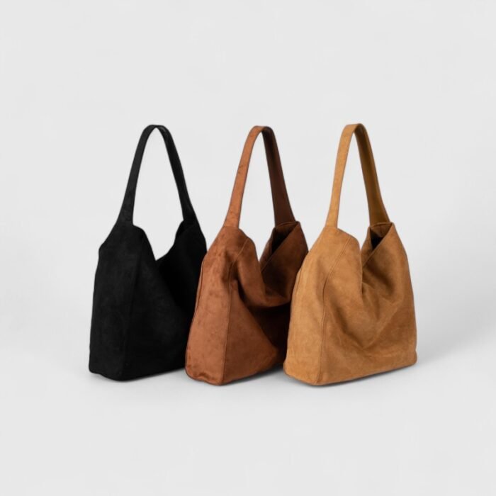 Global Trend Soft Suede Shoulder Bag with Mobile Pocket for Casual Outings - Image 14