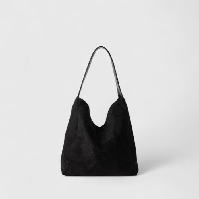 Global Trend Soft Suede Shoulder Bag with Mobile Pocket for Casual Outings - Image 3