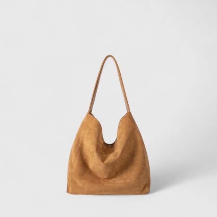 Global Trend Soft Suede Shoulder Bag with Mobile Pocket for Casual Outings - Image 4
