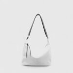Contrast Stitch PU Suede Shoulder Bag with Trendy Cross-Border Style - Image 2