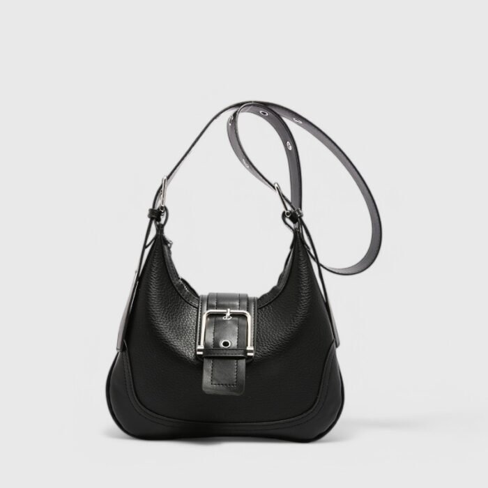 European-Inspired Small Fancy Shoulder Bag with Classy Stitching - Image 3