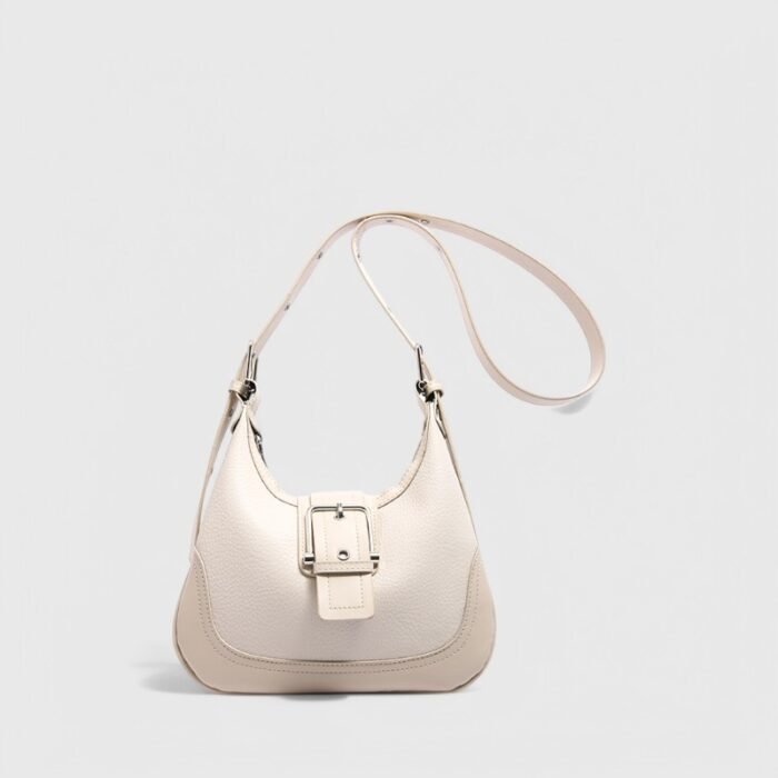 European-Inspired Small Fancy Shoulder Bag with Classy Stitching - Image 5