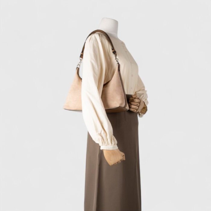 Dumpling Cozy Suede Shoulder Bag - Image 12