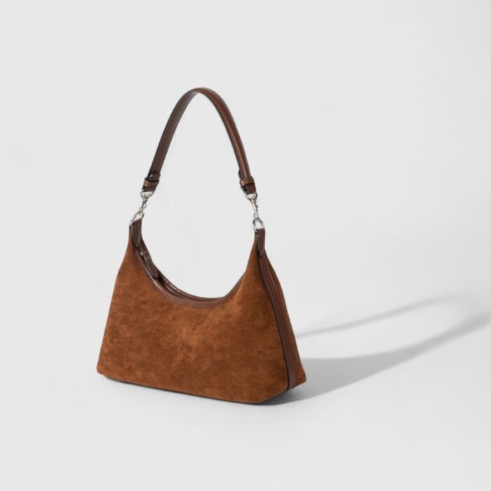 Dumpling Cozy Suede Shoulder Bag - Image 7