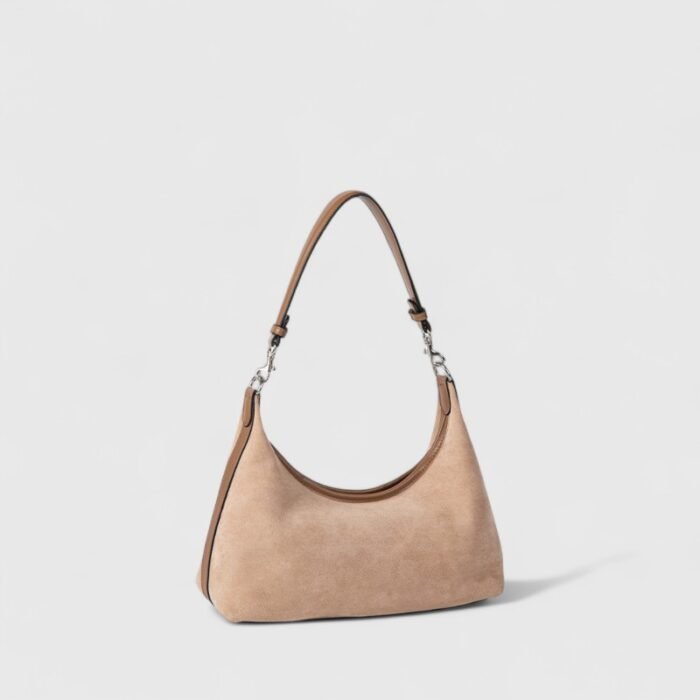 Dumpling Cozy Suede Shoulder Bag - Image 1