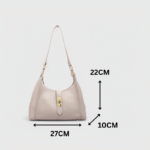 Trendy Lock Closure Fancy Shoulder Bag – Chic & Compact - Image 10