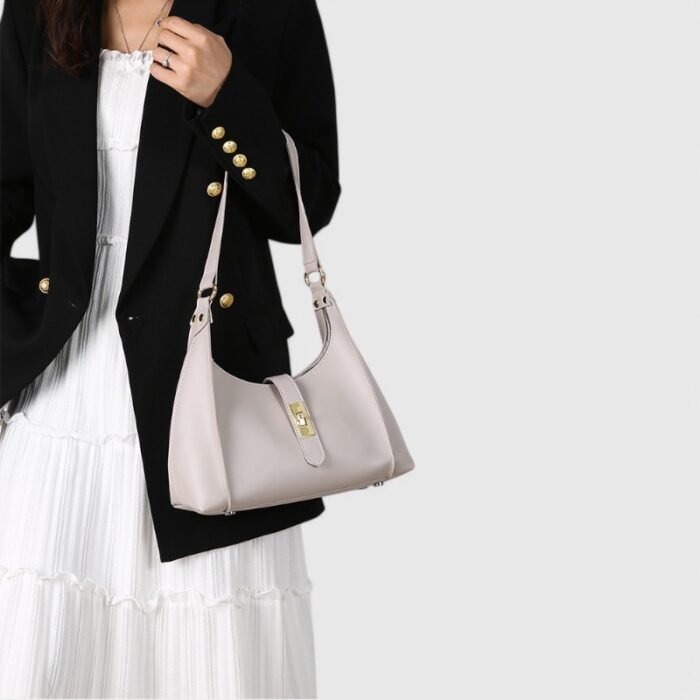 Trendy Lock Closure Fancy Shoulder Bag – Chic & Compact - Image 16