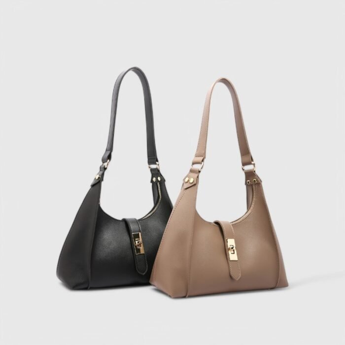 Trendy Lock Closure Fancy Shoulder Bag – Chic & Compact - Image 12