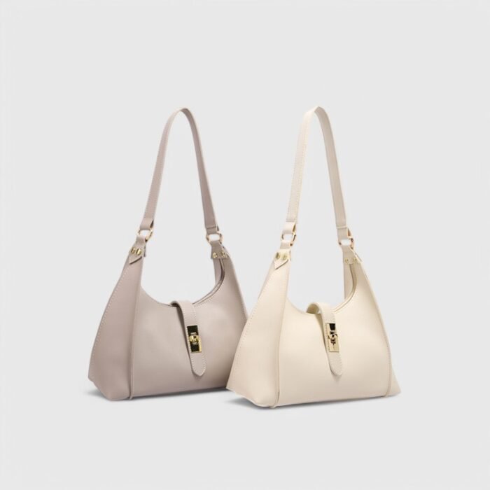 Trendy Lock Closure Fancy Shoulder Bag – Chic & Compact - Image 11