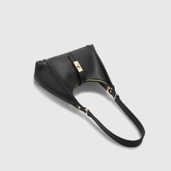 Trendy Lock Closure Fancy Shoulder Bag – Chic & Compact - Image 8