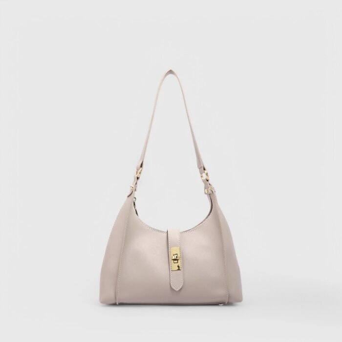 Trendy Lock Closure Fancy Shoulder Bag – Chic & Compact - Image 3