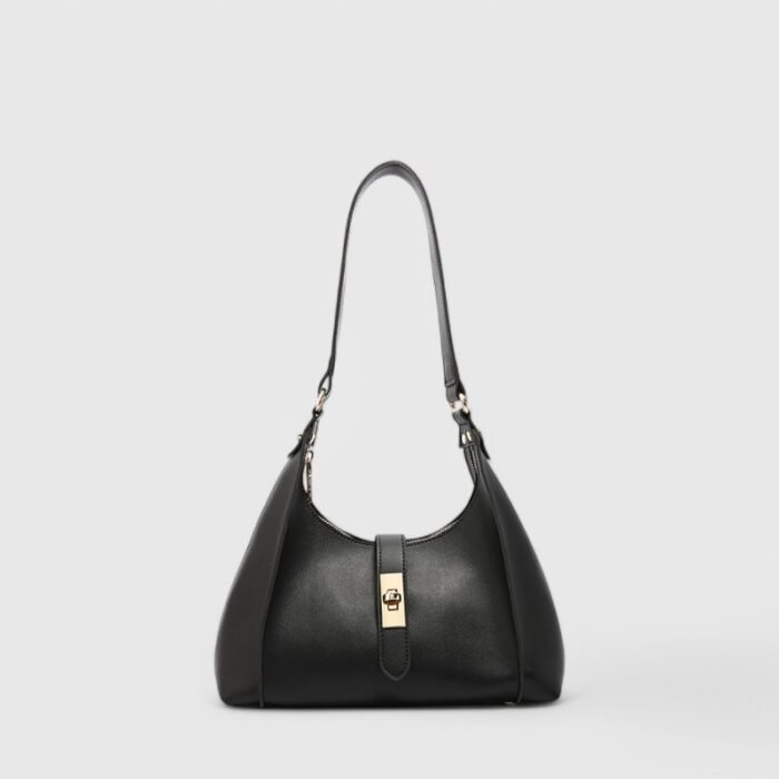 Trendy Lock Closure Fancy Shoulder Bag – Chic & Compact - Image 5