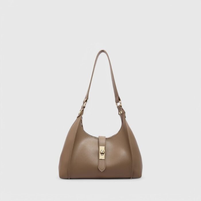 Trendy Lock Closure Fancy Shoulder Bag – Chic & Compact - Image 2