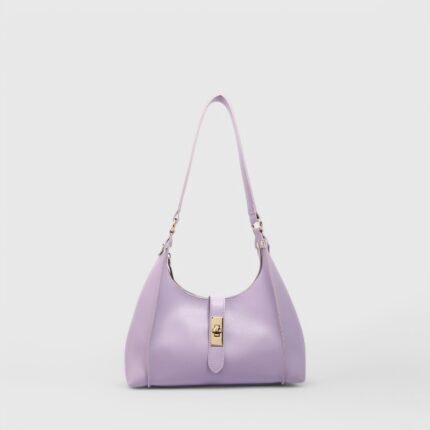 Trendy Lock Closure Fancy Shoulder Bag – Chic & Compact