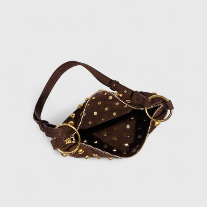 Compact PU Boston Suede Shoulder Bag – Genderless Retro Charm - Image 15