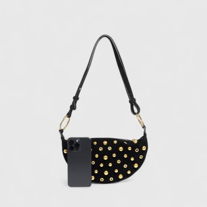 Compact PU Boston Suede Shoulder Bag – Genderless Retro Charm - Image 18
