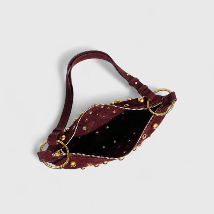 Compact PU Boston Suede Shoulder Bag – Genderless Retro Charm - Image 7