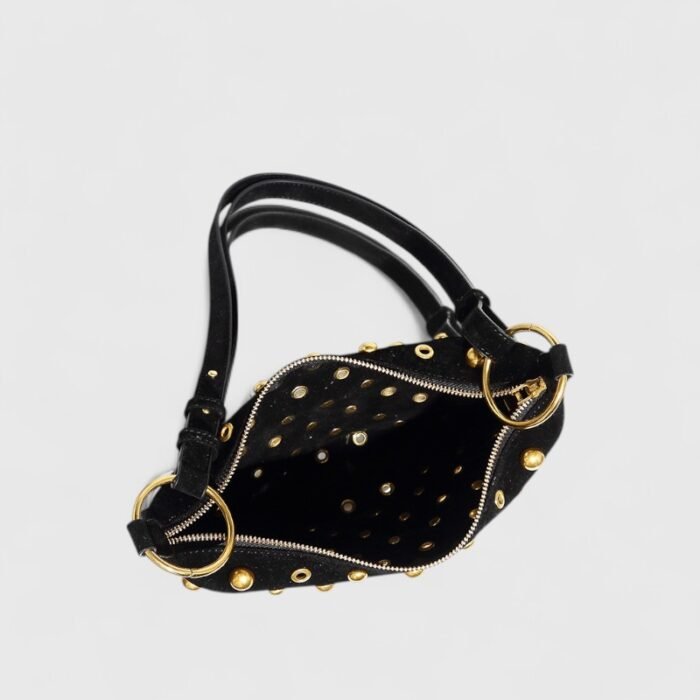 Compact PU Boston Suede Shoulder Bag – Genderless Retro Charm - Image 9