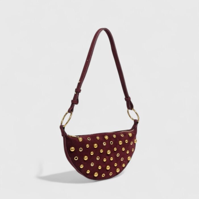 Compact PU Boston Suede Shoulder Bag – Genderless Retro Charm - Image 10