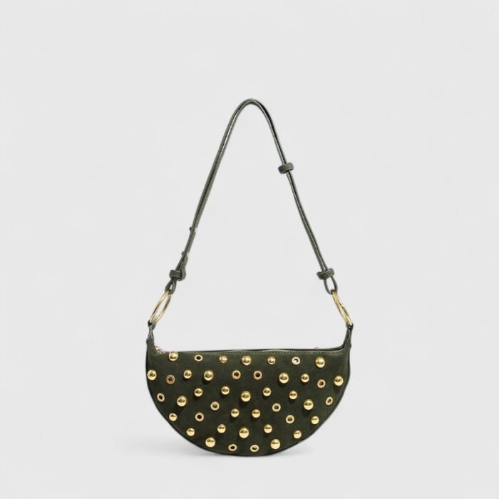 Compact PU Boston Suede Shoulder Bag – Genderless Retro Charm - Image 4