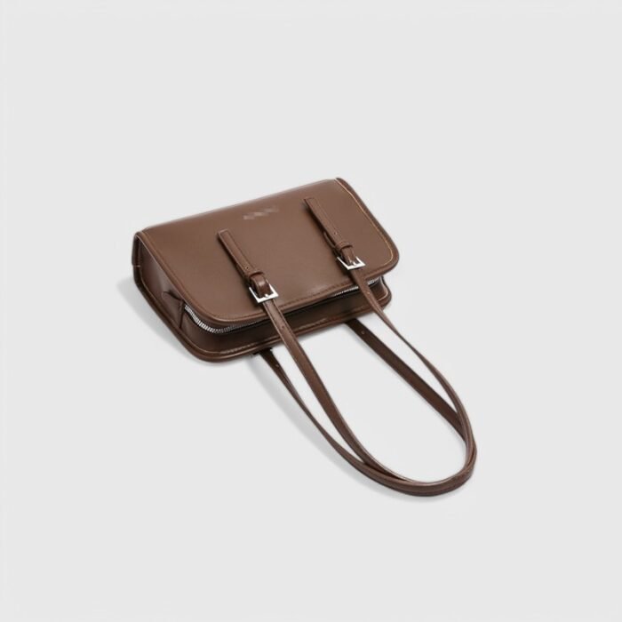 Winter Square Fancy Shoulder Bag with Dual Strap PU Elegance - Image 10