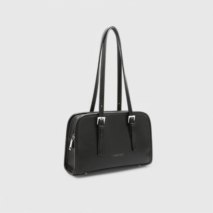 Winter Square Fancy Shoulder Bag with Dual Strap PU Elegance - Image 13