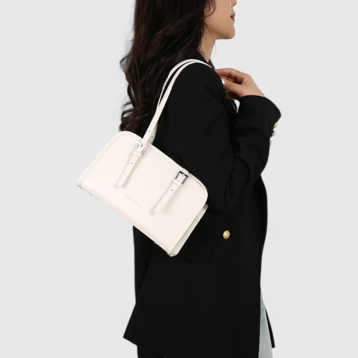 Winter Square Fancy Shoulder Bag with Dual Strap PU Elegance - Image 22
