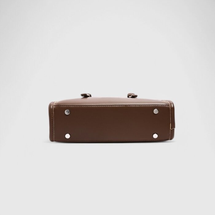 Winter Square Fancy Shoulder Bag with Dual Strap PU Elegance - Image 8