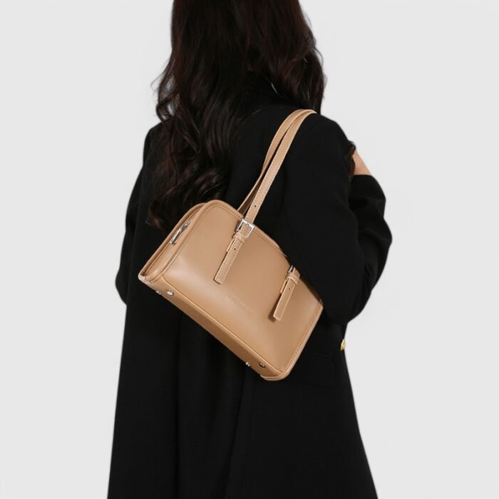 Winter Square Fancy Shoulder Bag with Dual Strap PU Elegance - Image 15
