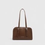 Winter Square Fancy Shoulder Bag with Dual Strap PU Elegance