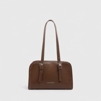 Winter Square Fancy Shoulder Bag with Dual Strap PU Elegance
