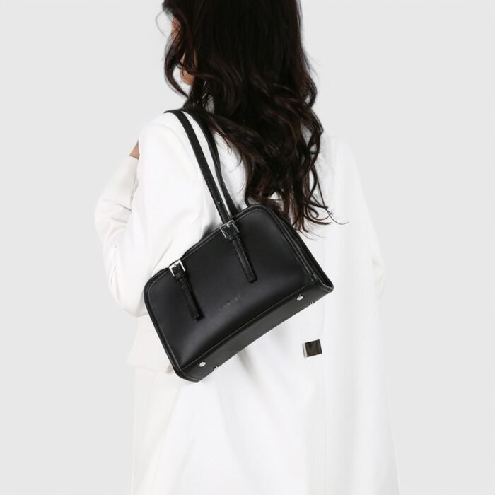 Winter Square Fancy Shoulder Bag with Dual Strap PU Elegance - Image 19